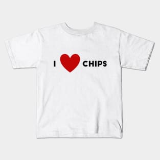 I Heart Chips Kids T-Shirt